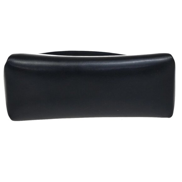 GUCCI Logo Shoulder Hand Bag Leather Navy Blue GHW Italy 35KB070 - Picture 7 of 15